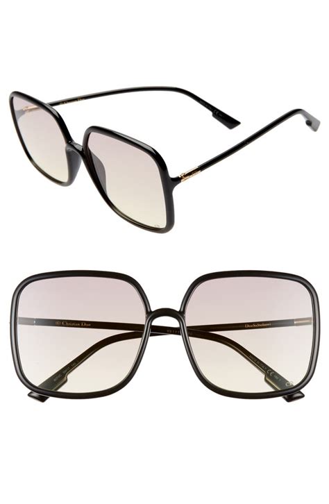 dior 59mm square sunglasses